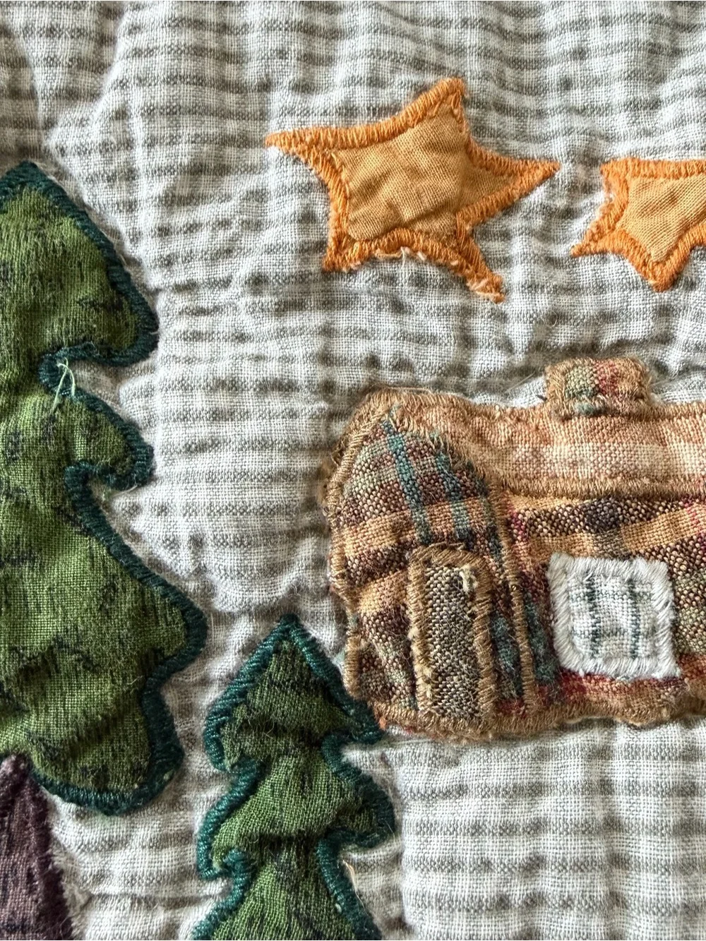 Rustic Lodge Moose Duck Applique Quilt 52x62 Cabin Woodland Wildlife Throw